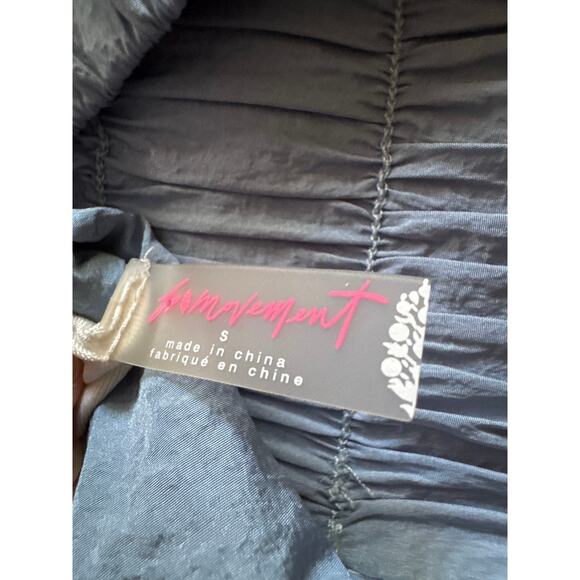 Free People Movement Green Blue Ruched Panty Athletic Running Shorts S Workout - Picture 3 of 7